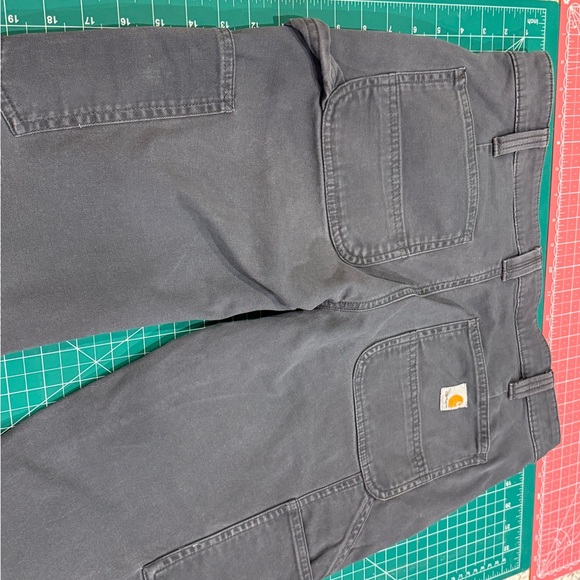 Carhartt Original Fit Gray Utility Work Pants Carpenter Size 6 Short - Picture 12 of 13